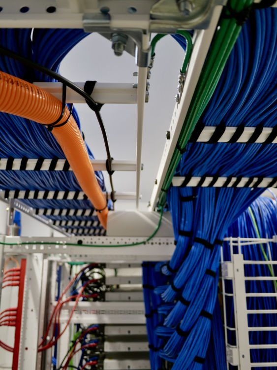 Organized Structured Cabling in Server Room